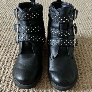 Treasure & Bond Black Leather Ankle Boots